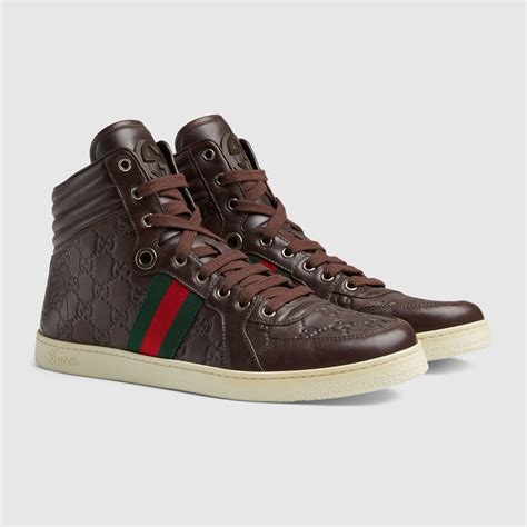 gucci high tops sneakers mens|gucci men sneakers new authentic.